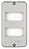 Tampa Condulete 1/2" E 3/4" C/2 Postos Afastados 56117005 - Imagem 1