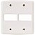 Placa 2 Postos Horizontal 4X4 Lux² Branca Tramonti 57105023 - Imagem 1