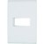 Placa 1 Posto Horizontal 4X2 Liz Branca Tramontina 57106004 - Imagem 1