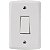 Conjunto 4x2 Interruptor Simples 10A Lux2 Branco 57145001 - Imagem 1