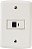 Conjunto 4X2 Com 1 Tomada Rj45 Cat. 6 Lux2 Branco 57145022 - Imagem 1