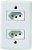 Conjunto 2 Tomada 10A Lux2 Branco Tramontina 57145265 - Imagem 1