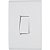 Conjunto 4x2 Interruptor Simples Liz 10A Branco 57170001 - Imagem 1