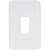 Placa 1 Posto Vertical 4X2 Tablet Branca Tramontin 57201003 - Imagem 1
