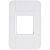 Placa 2 Postos Juntos 4X2 Tablet Branca Tramontina 57201005 - Imagem 1