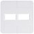 Placa 2 Postos 4X4 Tablet Branca Tramontina 57201023 - Imagem 1