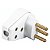 Plugue Angular 2P+T 20 A Branco Priscus Tramontina 57402011 - Imagem 1