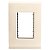 Placa 3 Postos 4X2 Liz Bege Lizcor Tramontina 57106057 - Imagem 1