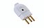 Plugue Macho 2P+T 10A 250V~ Cor Branco Tramontina 57402103 - Imagem 2