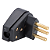 Plugue Angular 2P+T 20 A Preto Priscus Tramontina 57403111 - Imagem 4