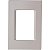 Placa 3 Postos 4X2 Izyflat Branco Pérola Tramontin 57104026 - Imagem 1