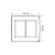 Placa 6 Posto Branco Fosco 4X4 Izy Flat Tramontina 57104031 - Imagem 3