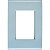 Placa 3 Posto 4X2 Azul Jeans Lizcor Tramontina 57106046 - Imagem 1