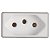 Módulo Para Tomada 2P+T Izyflat 20 A 250 V Branco 57116032 - Imagem 1