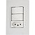Conjunto Interruptor Tomada 2P+T 10A/250V Tramont 57165073 - Imagem 1