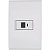 Conjunto 4X2 Com 1 Tomada Telefone Rj11 Liz Branco 57170019 - Imagem 1