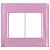 Placa 6 Postos 4X4 Cor Rosa Giz Tramontina 57200079 - Imagem 1