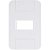 Placa 1 Posto Horizontal 4X2 Tablet Branca Tramont 57201004 - Imagem 1