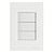Conjunto 4X2 Cego Giz Branco Tramontina 57230000 - Imagem 1