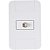 Conjunto 4X2 Tomada Tv/Sat Coaxial Tablet Branco 57240017 - Imagem 1
