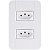 Conjunto 4X2 Com 2 Tomadas 10 A Tablet Branco 57240065 - Imagem 1