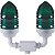 Aparelho Sinalização Duplo Cor Verde 60W 56154013 - Imagem 1