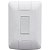 Conjunto 4x2 Interruptor Simples Aria Branco 57241001 - Imagem 1