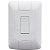 Conjunto 4X2 1 Pulsador Campainha Aria Branco 57241007 - Imagem 1