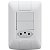 Conjunto 4x2 Interruptor Simples Tomada 10A Aria 57241073 - Imagem 1