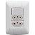 Conjunto 4x2 Interruptor Simples E Tomadas 10A Aria 57241087 - Imagem 1