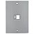 Tampa C/Suporte 1 Tomada Rj 45 Conduletes Plastibox 57252017 - Imagem 1