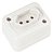 Tomada Sobrepor 2P+T 10 A 250 V Branca Tramontina 57400148 - Imagem 2