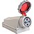 Tomada Sobrepor 3P+T 125A 380-415V 6H Tramontina 56255348 - Imagem 1