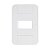 Placa 1P Horizontal 4X2 Tablet Branca Tramontina 57201204 - Imagem 1