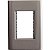 Espelho Placa 3 Postos 4X2 Onix Metalizado Tramonti 57200070 - Imagem 1
