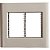 Espelho Placa 6P 4X4 Giz Fendi Soft Touch Tramontin 57200086 - Imagem 1