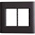 Espelho Placa 6P 4X4 Giz Preto Soft Touch Tramontin 57200088 - Imagem 1