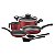 Jogo Panelas Alum 7Pc Paris Vermelho Tramontina 20599989 - Imagem 1