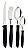 Talher Inox Plenus Preto Tramontina 23498035 - Imagem 1