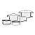 Jg Panelas Aco Inox 5Pcs Perfil Tramontina 65200010 - Imagem 1