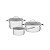 Jg Panelas Aco Inox 3 Pcs Una Tramontina 65280300 - Imagem 1