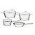 Jg Panelas Aco Inox 4 Pcs Ventura Tramontina 65360024 - Imagem 1