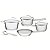 Jg Panelas Aco Inox 5 Pcs Ventura Tramontina 65360344 - Imagem 1