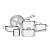 Jg Panelas Aco Inox 6 Pcs Brava Tramontina 65400033 - Imagem 1