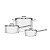 Jg Panelas Aco Inox 3 Pcs Brava Tramontina 65400086 - Imagem 1