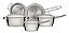 Jg Panelas Aco Inox 5 Pcs Allegra Tramontina 65650281 - Imagem 1