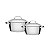 Jg Panelas Aco Inox 2 Pcs Allegra Tramontina 65660231 - Imagem 1