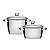 Jg Panelas Aco Inox 2 Pcs Allegra Tramontina 65660804 - Imagem 1