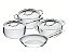 Jg Panelas Aco Inox 4Pcs Trix Tramontina 65820036 - Imagem 1