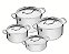 Jg Panelas Aco Inox 4Pcs Trix Tramontina 65820046 - Imagem 1